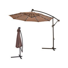 10-Foot Hanging Solar LED Patio Umbrella product